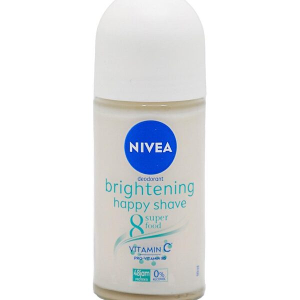 رول عرق NIVEA  نيفيا ستاتي 50مل لون BRIGHTENING HAPPY SHAVE VITAMIN C