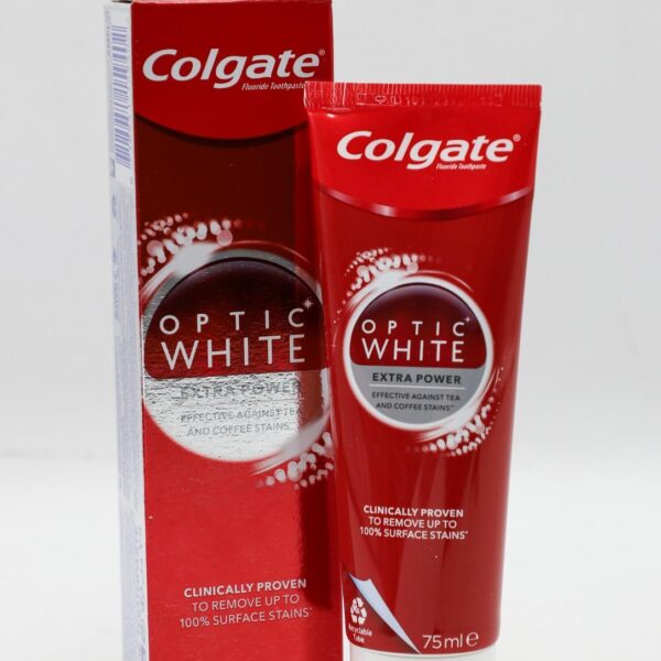 معجون اسنان COLGATE كولجيت 75 مل   OPTIC WHITE قوة اضافية
