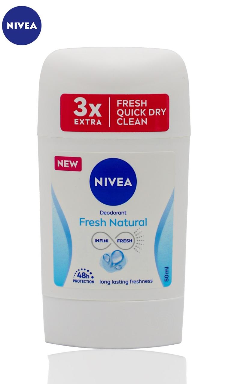 DU6014 ستيك مزيل عرق NIVEAنيفيا 50 مل لون FRESH NATURAL - الصورة 1