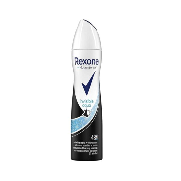 سبرى مزيل عرق  REXONA ريكسونا  150 مل  INVISIBLE AQUE