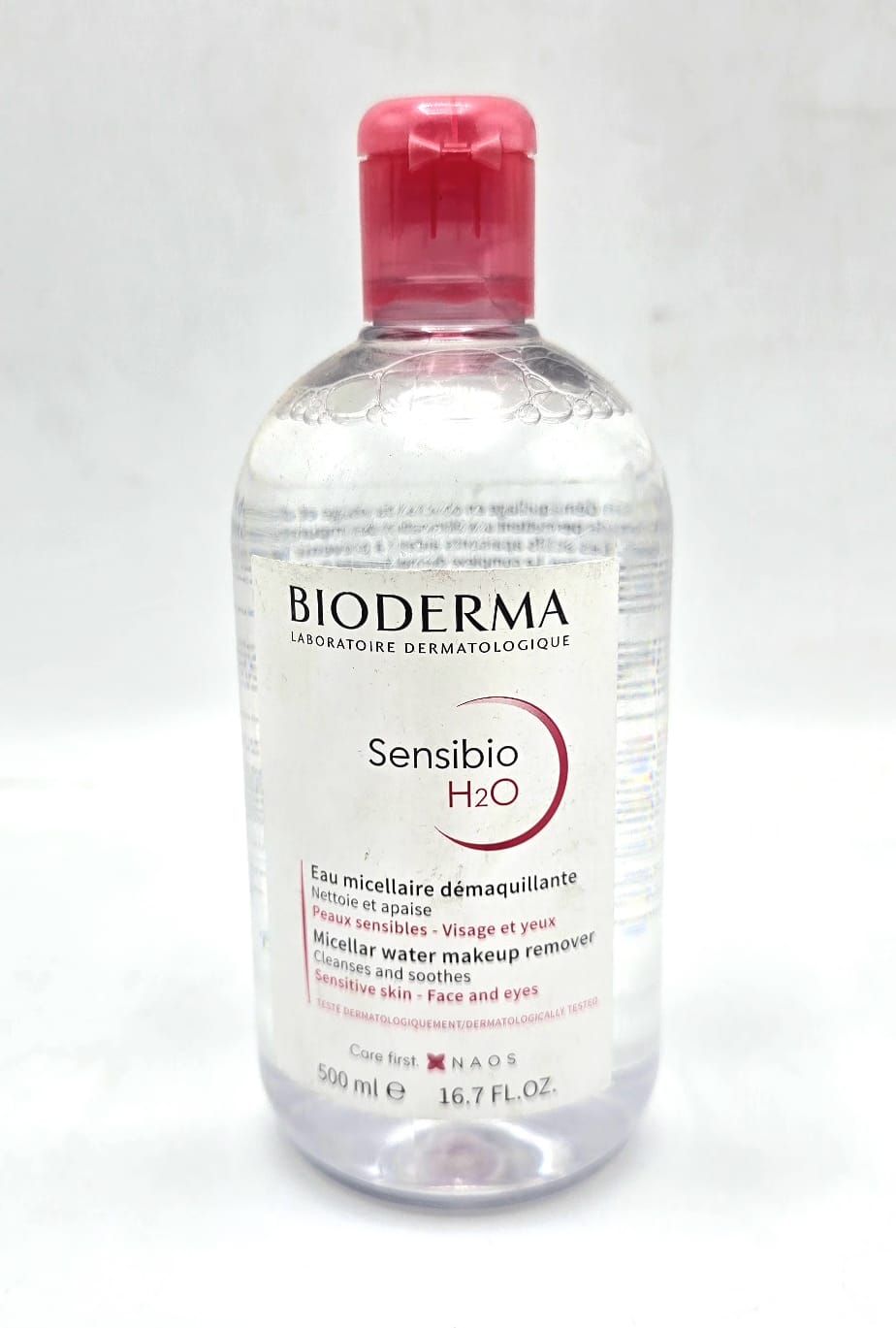 MC1083 مزيل مكياج BIODERMA بيوديرما 500 مل SENSIBIO H2O احمر - الصورة 1