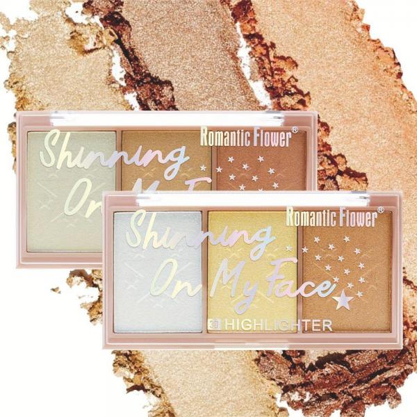 هايلايتر  ROMANTIC FLOWER  رومانتك فلور  3 الوان   8034