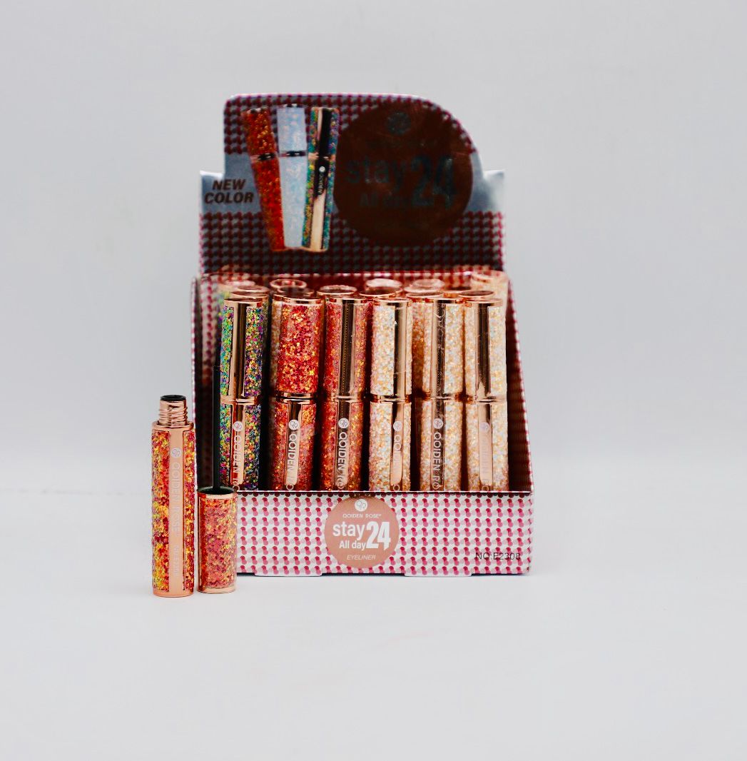 MK1314 آيلاينر QOIDEN ROSE جولدن روز 24 حبة E2308 - الصورة 1