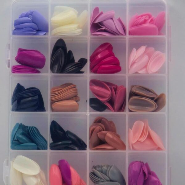 اظافر ملونه 24 لون - علبة