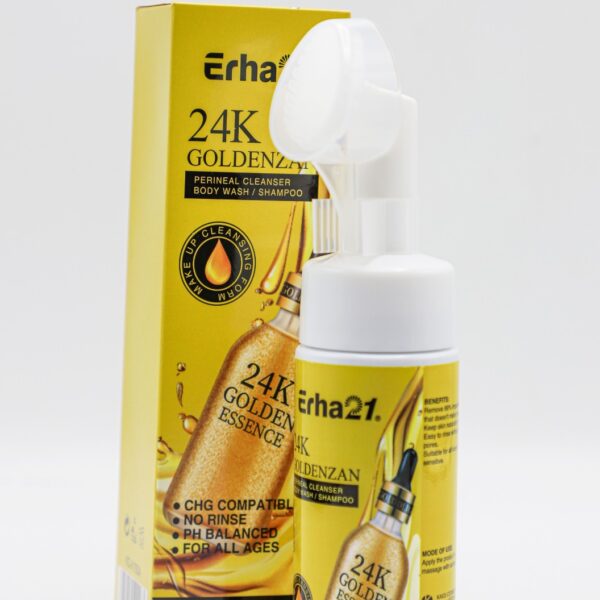 غسول وجه مع فرشاة GOLDENZAN -ERHA24K جولدن زان  150 مل رقم KQ-X150A