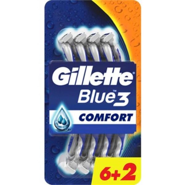 شفرات حلاقة  GILLETE BLUE جيليت 6+2 COMFORT