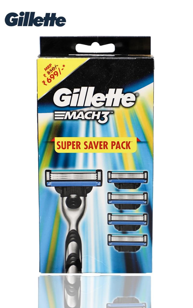 RB1130 شفرات حلاقة GILLETTE MACH 3 جيليت ماخ 3 SUPER SAVER PACK - الصورة 1