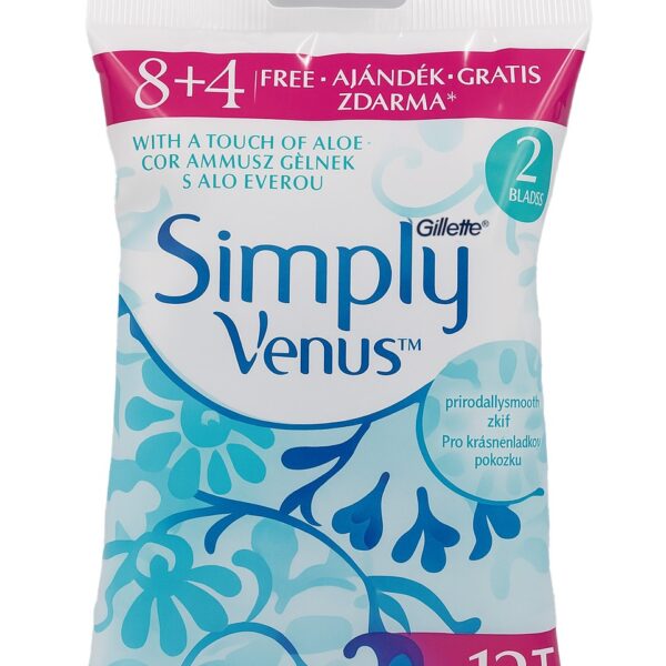 شفرات حلاقة GILLETTE SIMPLY VENUS 8+4 جيليت