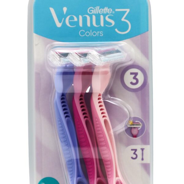 شفرات حلاقةGILLETE VENUS 3 COLORS  جيليت فينوس colors