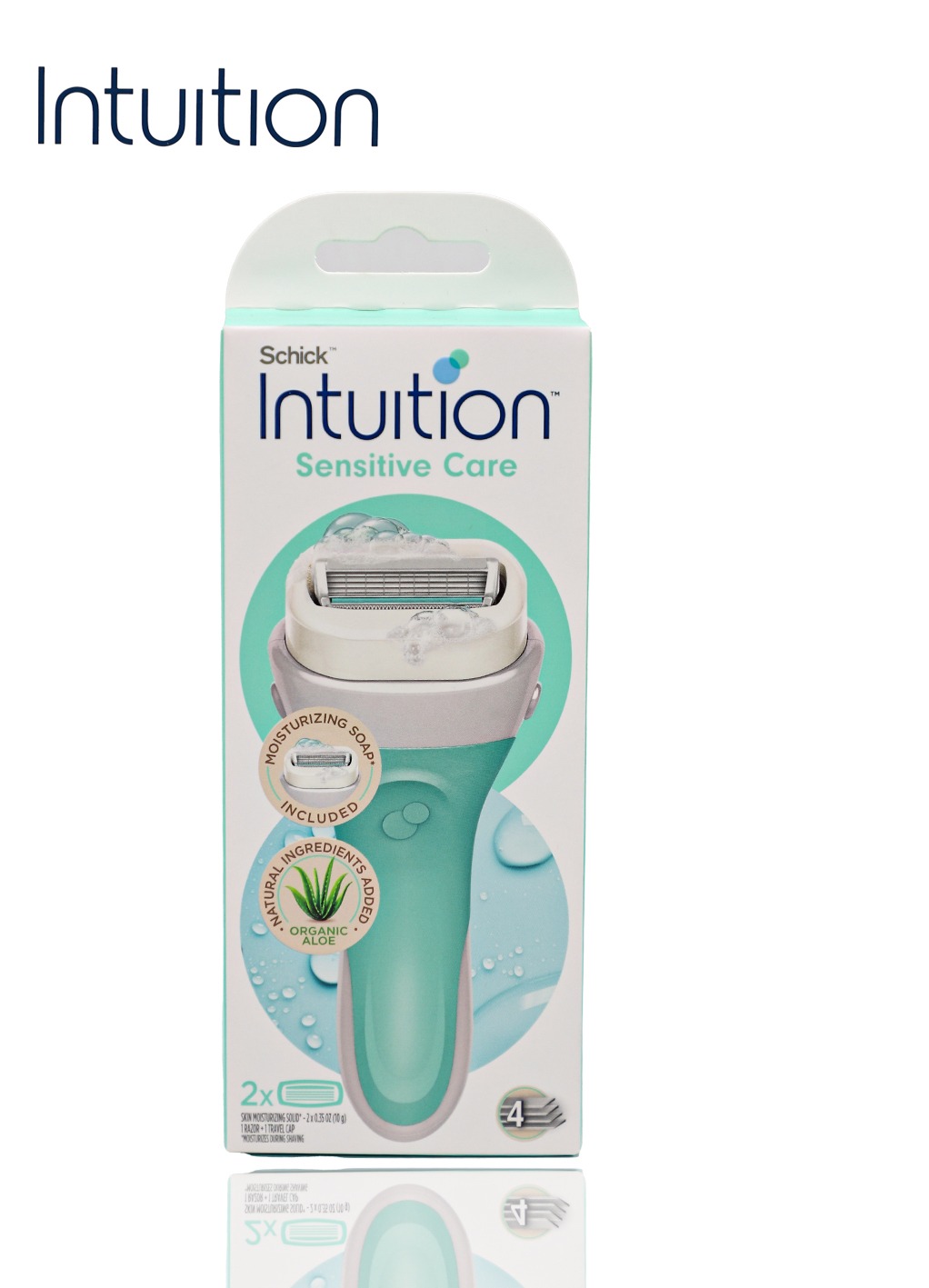 RB1139 شفرات حلاقة INTUITION 4 انتويشن Sensitive Care - الصورة 1