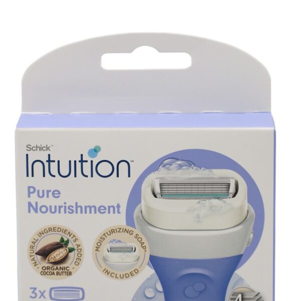 شفرات حلاقة INTUITION 3 انتويشن pure Nourishment صغير