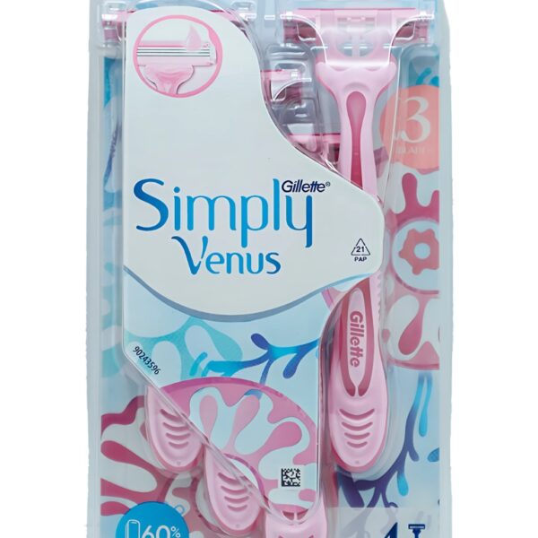 شفرات SIMPLY VENUS سيمبلي فينوس 4 زهري