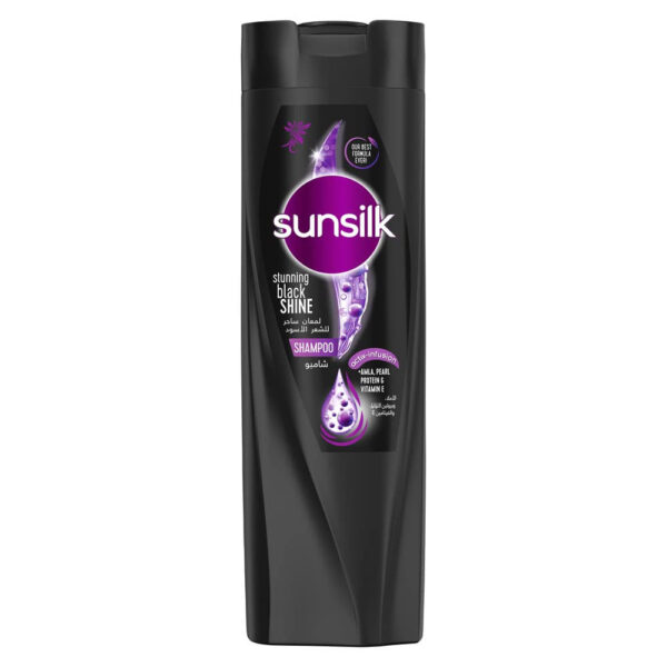 شامبو SUNSILK صانسيلك 350 مل لون اسود