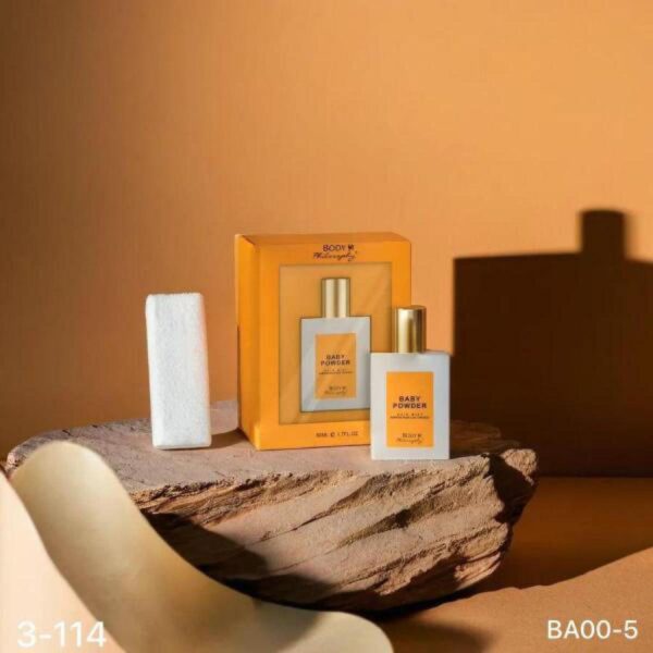 عطر شعر BABY PAWDER  بيبي باودر  لون اصفر 50 مل