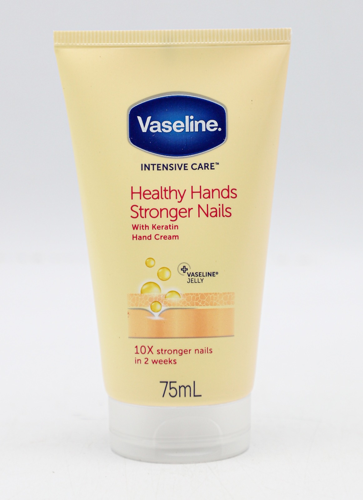 DU6056 كريم يدين VASELINE فازلين 75 مل لون HEALTHY HANDS&STRONGER NAILS - الصورة 1