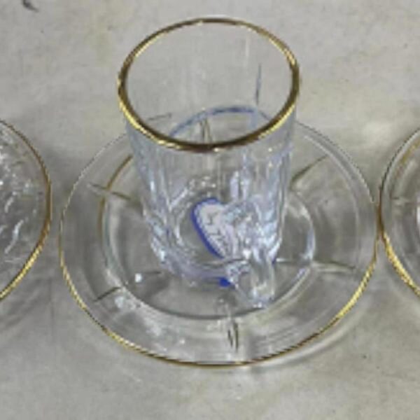 كاسات زجاج مع صحن سفلي63-11