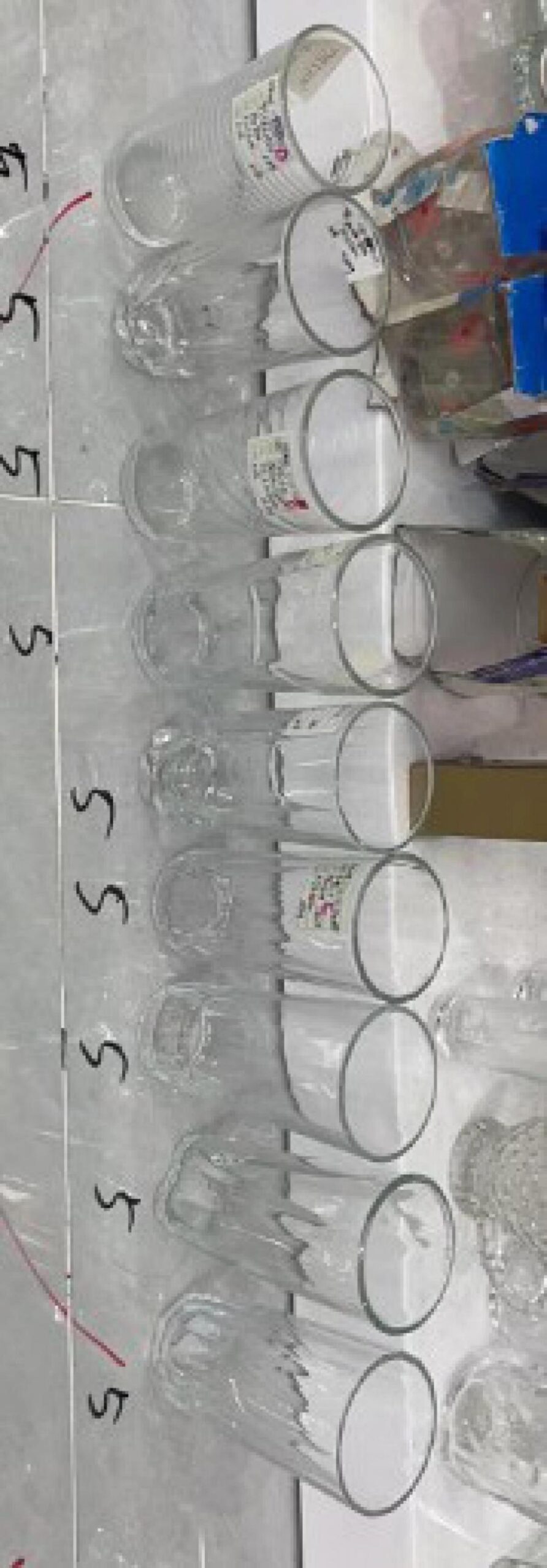 GZ1214 كاسات ماء شفافه رقم 7-28 - الصورة 1