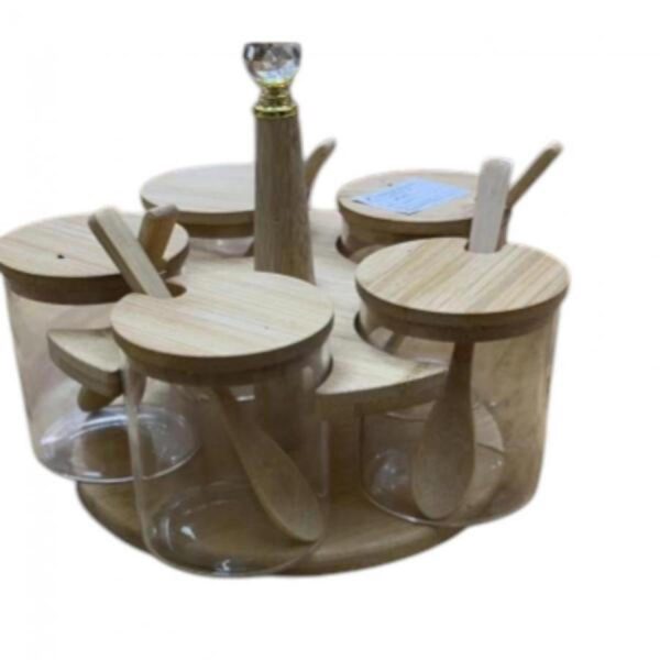 ستاند بهارات دائري  5 قطع مع ملعقة رقم 3-15