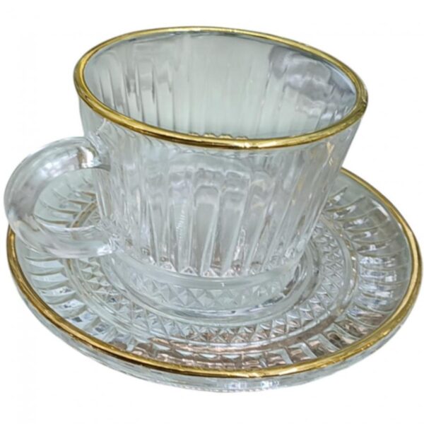 طقم كاسات شاي لون شفاف  رقم 106-31