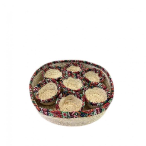 طقم سلات  مع صحون قش  رقم 130-46