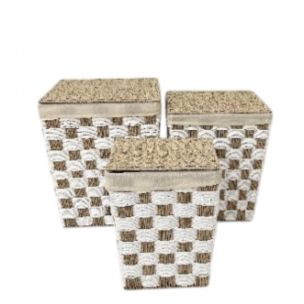 طقم سلات قش مربع  رقم 130-82