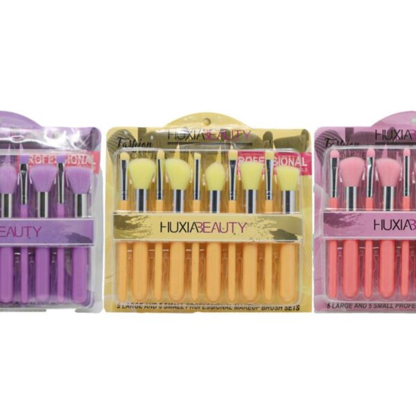 طقم فراشي مكياج  HUXIA BEAUTY قطع 10 رقم  SZ-1110