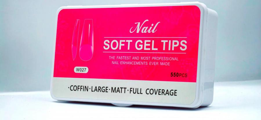 MK1608 أظافر صناعية شفافه SOFT GEL TIPS عدد 550 حبه - الصورة 1