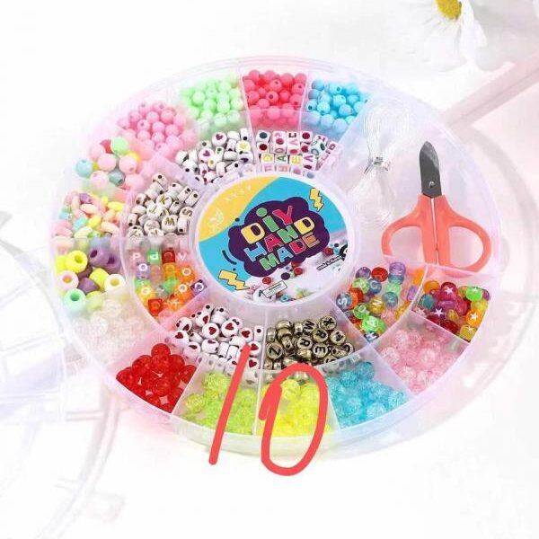 خرز اساور شكل دائري مشكل 21 لون CRYSTAL TEC  رقم 45-12