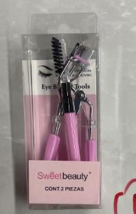 قلاب رموش مع فرشاية حواجب رقم  BX-49